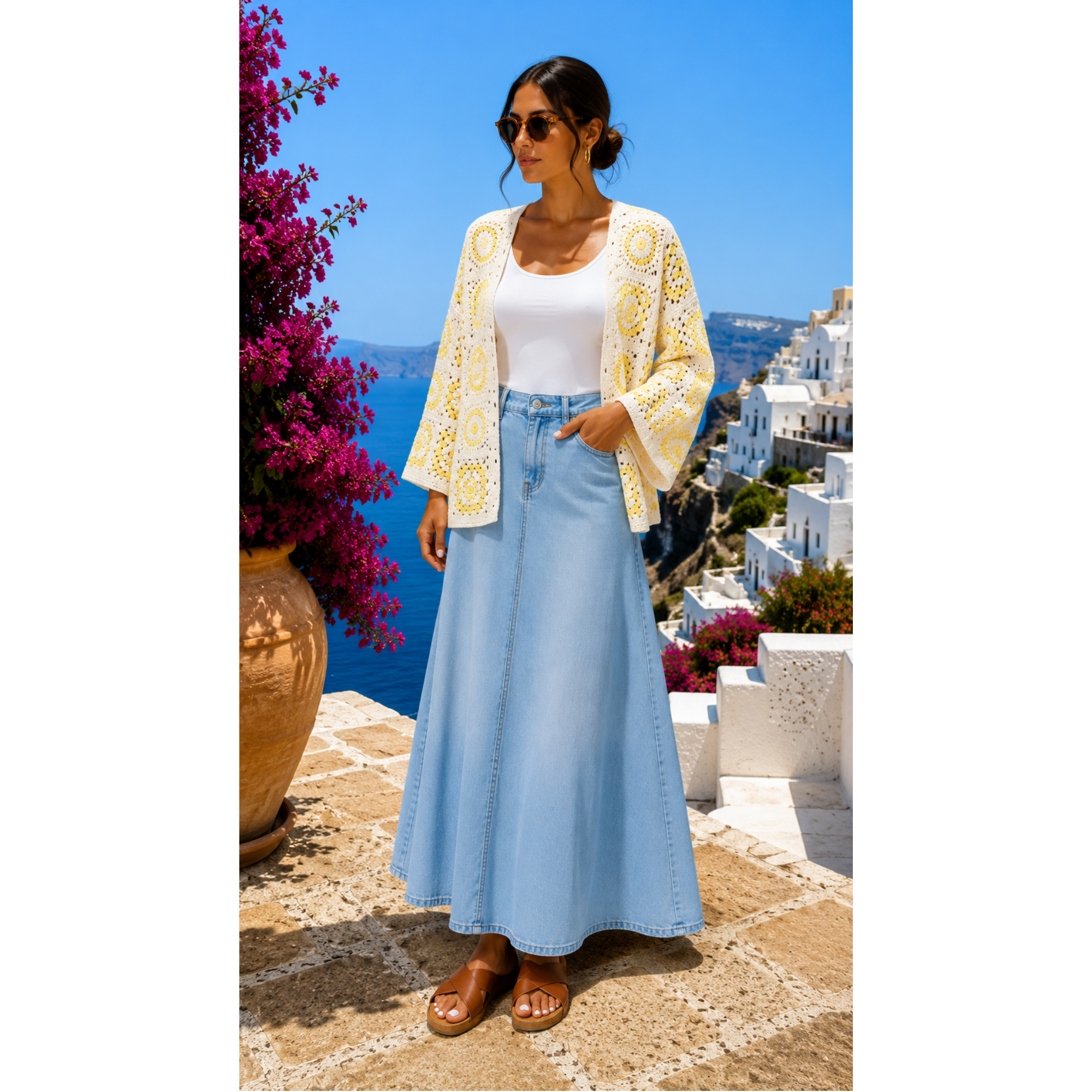 Gilet crochet court