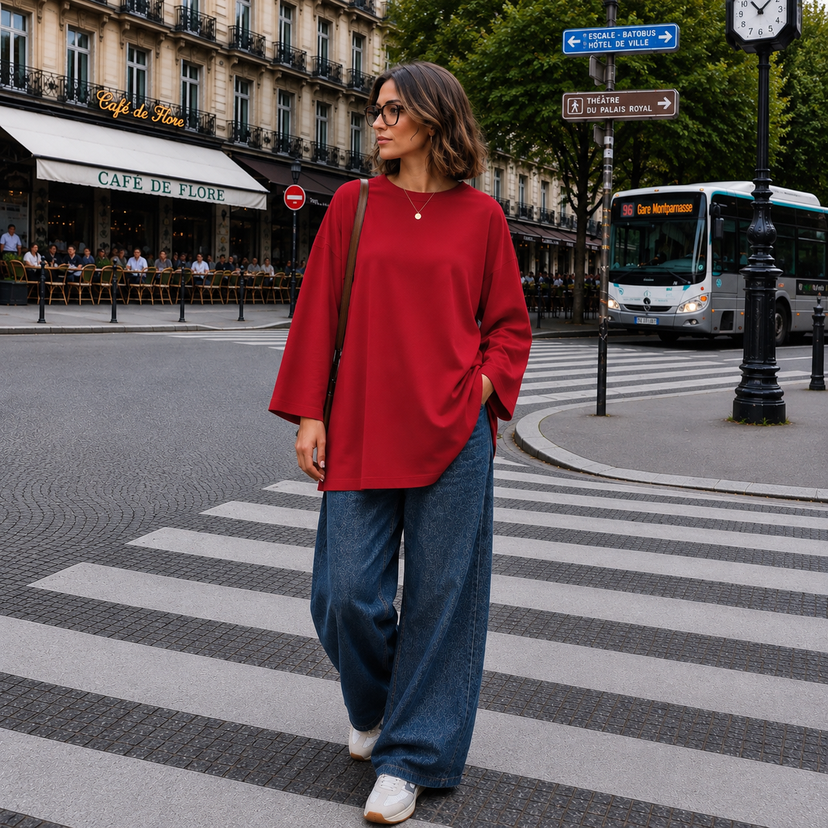T-shirt long oversize