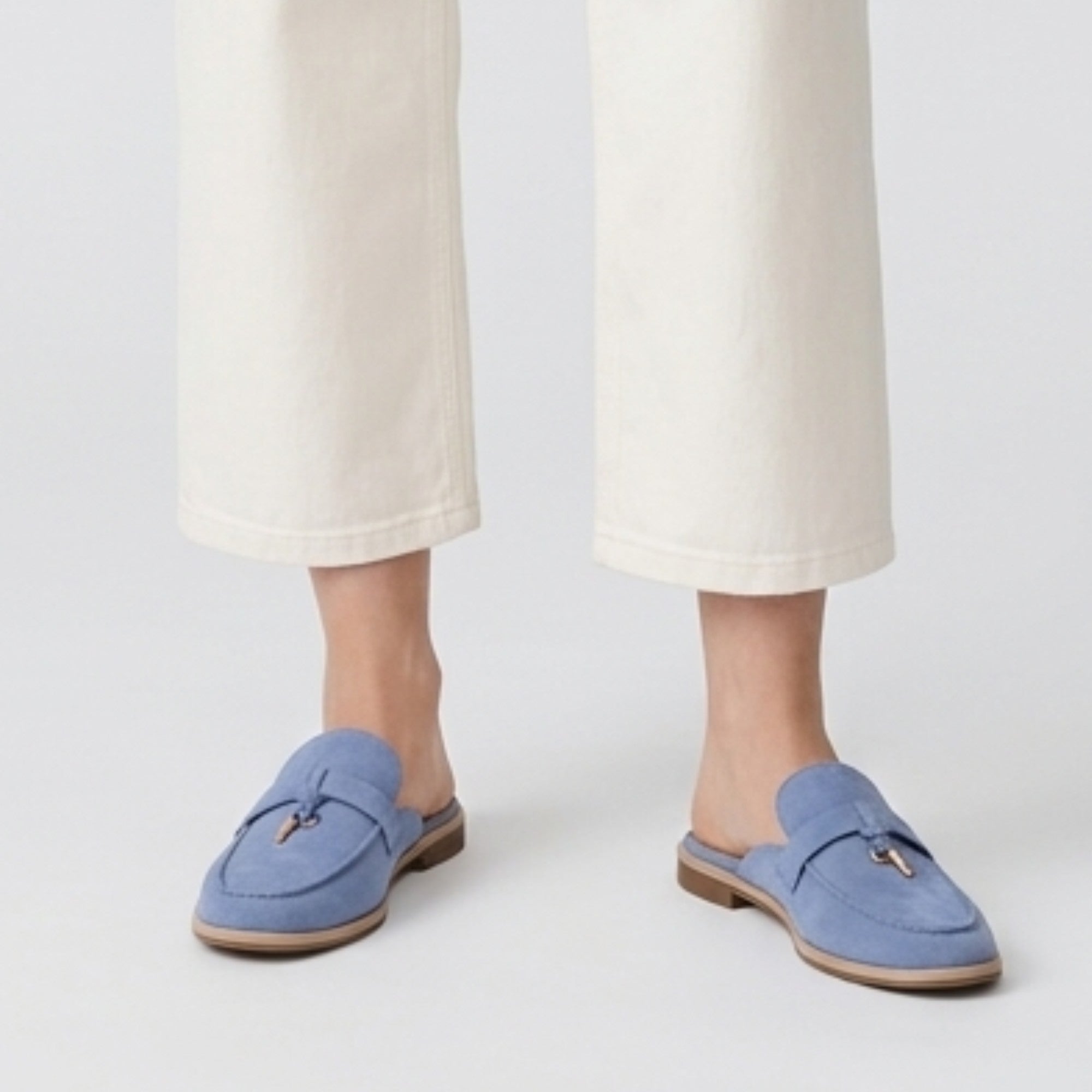 Mules bleu ciel