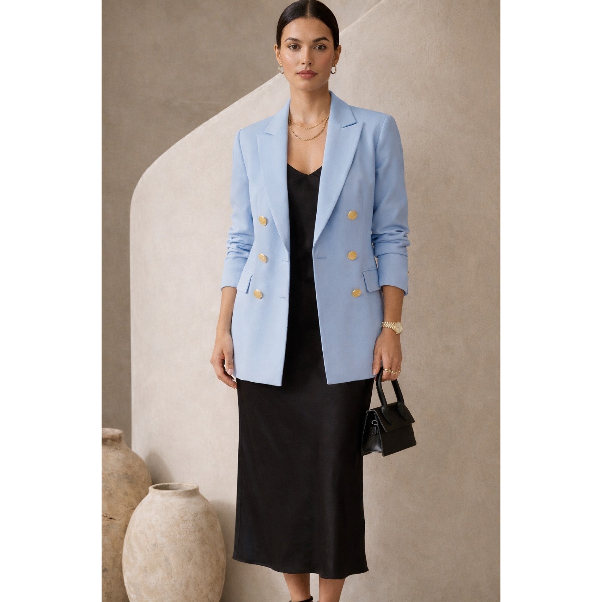 Veste blazer bleu clair