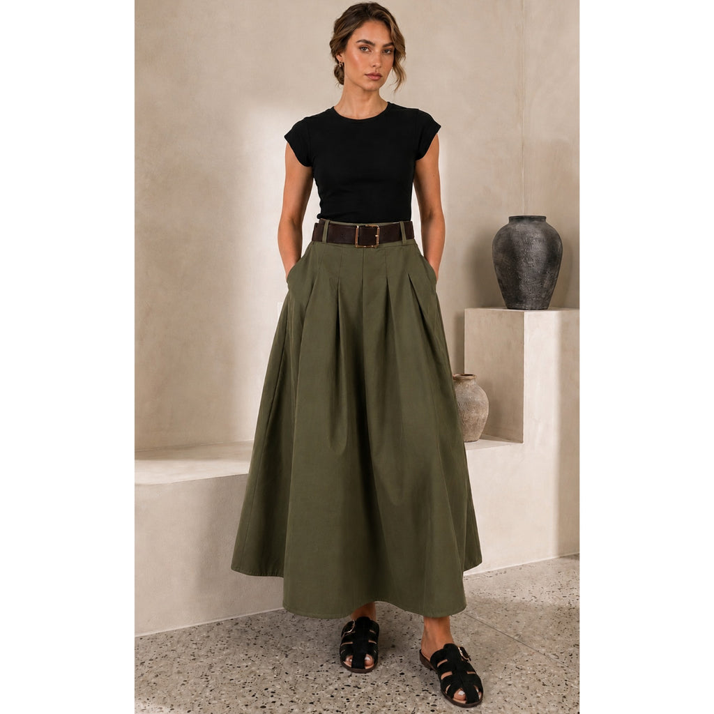 Jupe Longue avec Ceinture