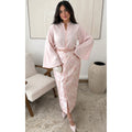 Ensemble jupe brocart rose 3 pièces