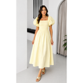 Robe manches bouffantes