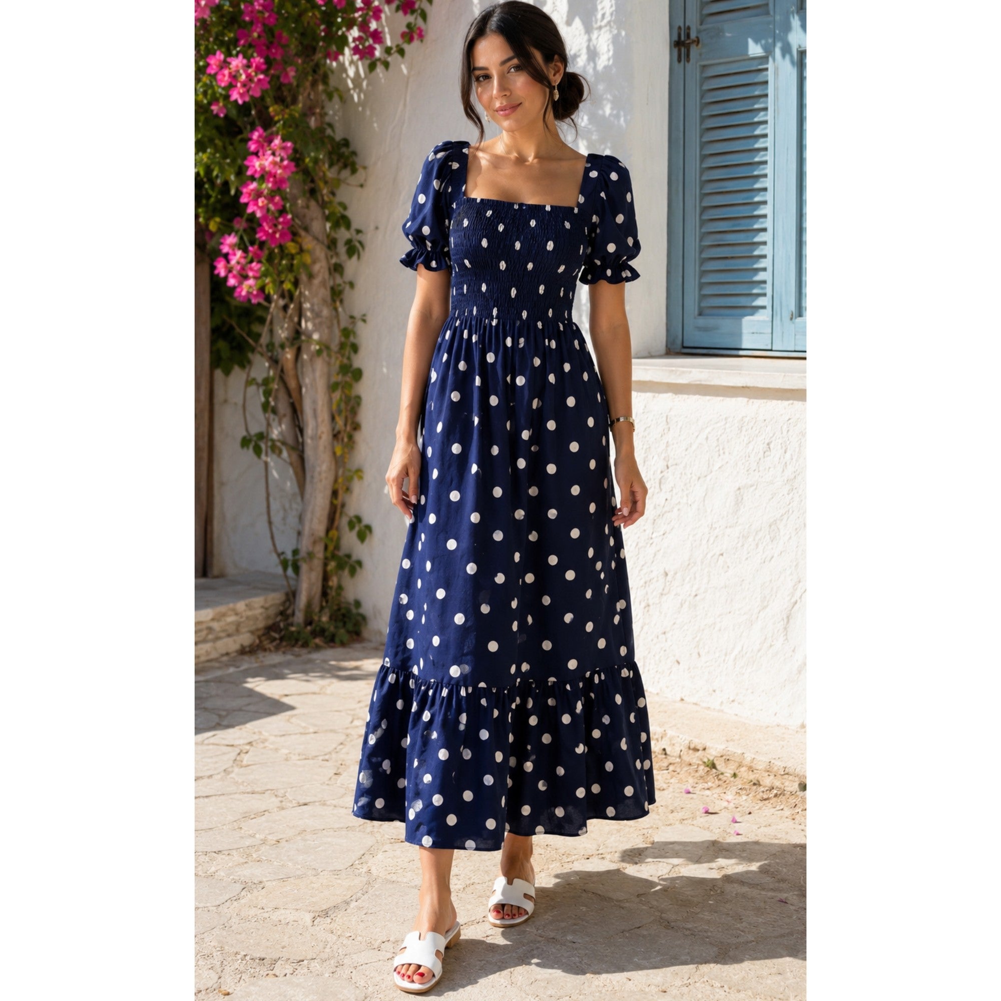 Robe à pois