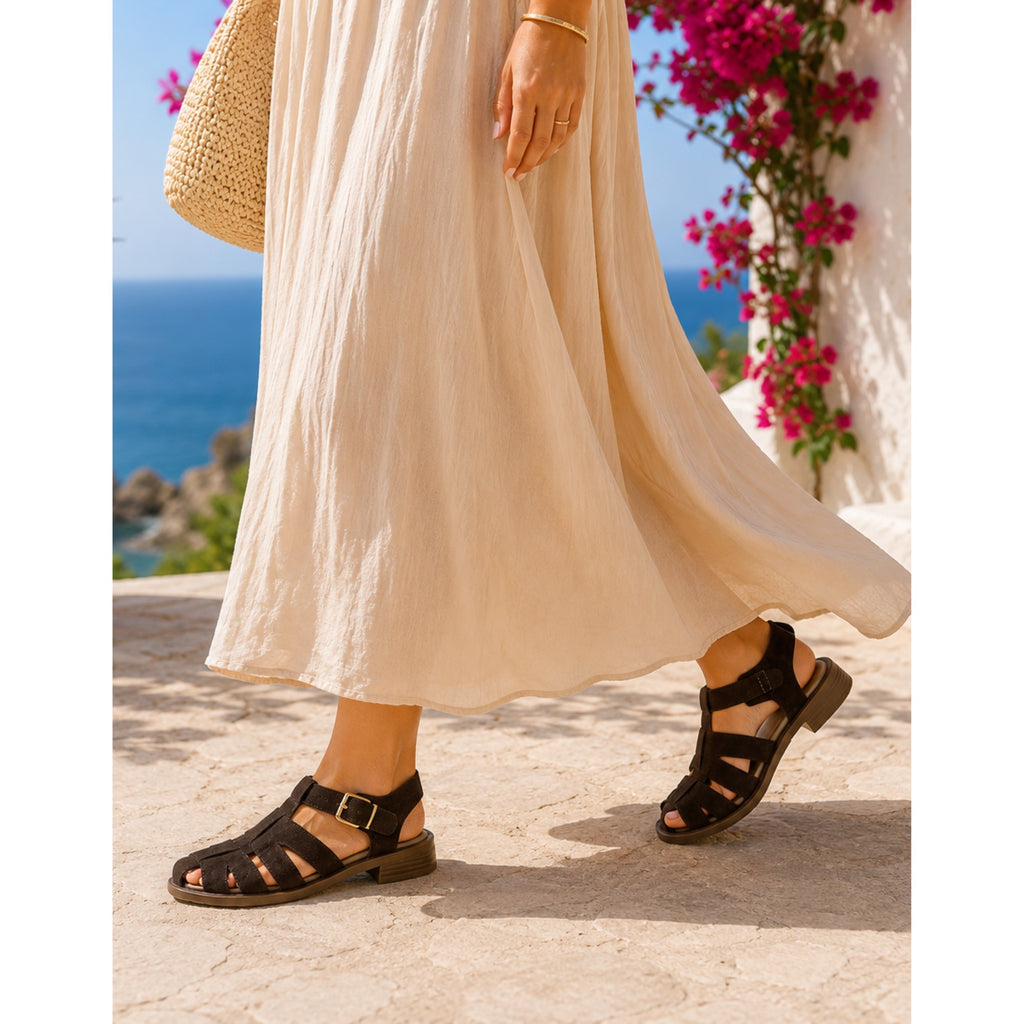Sandales à brides croisées