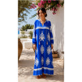 Robe longue imprimée