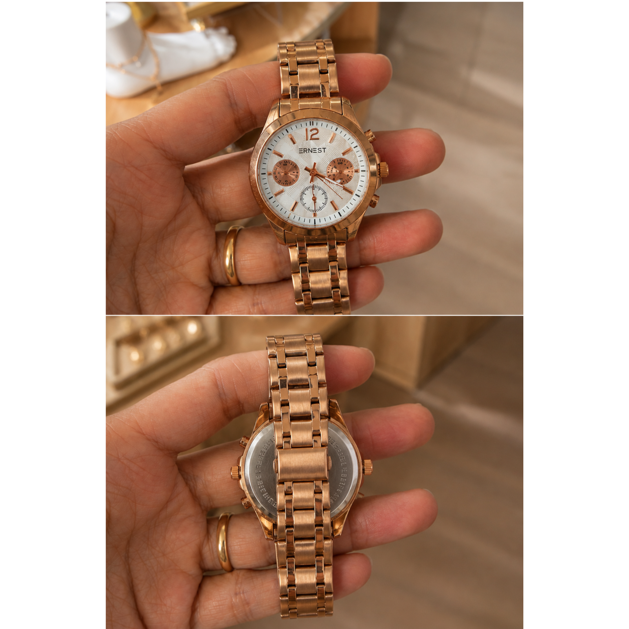 Montre rose gold