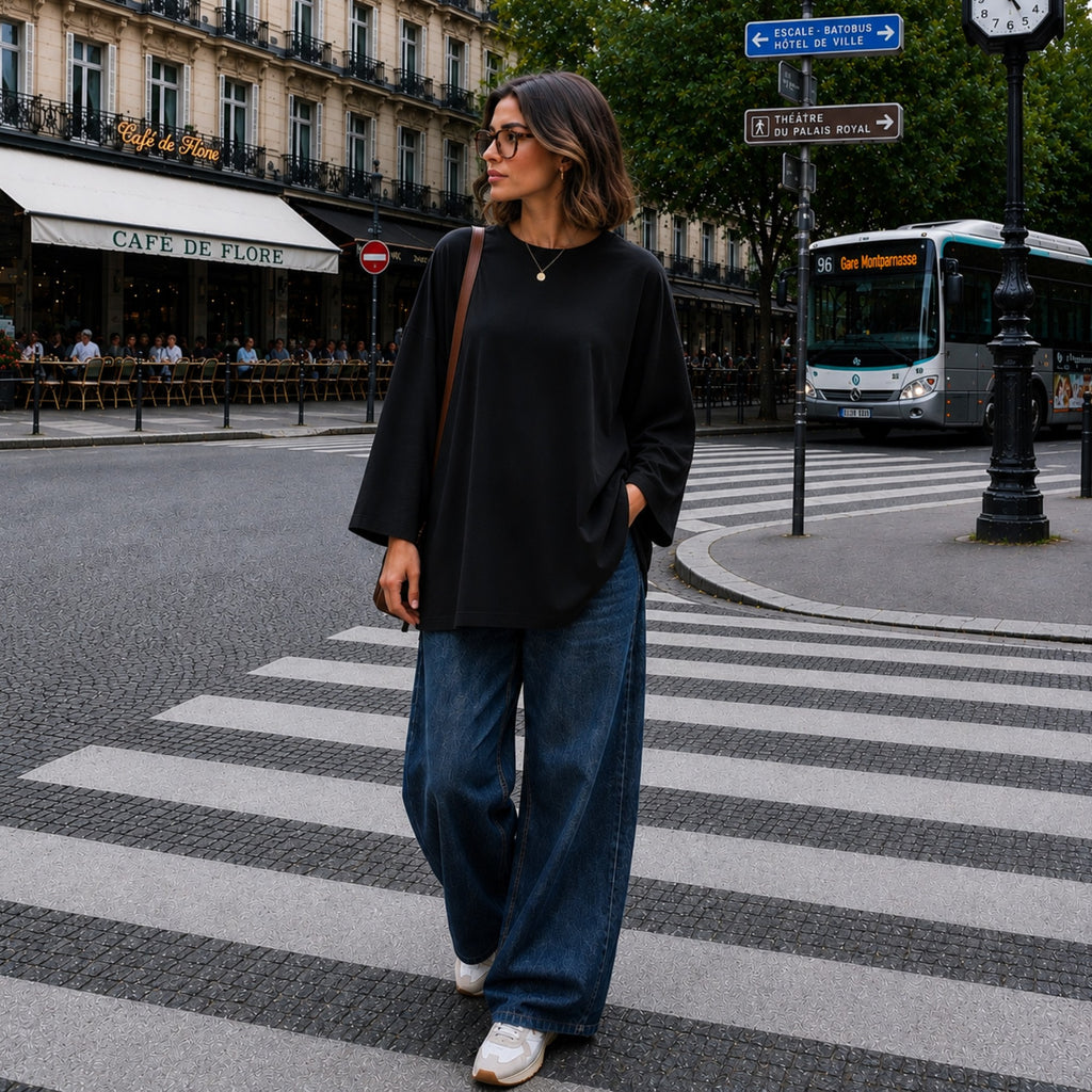 Tee shirt long oversize