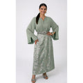 Ensemble jupe brocart vert 3 pièces