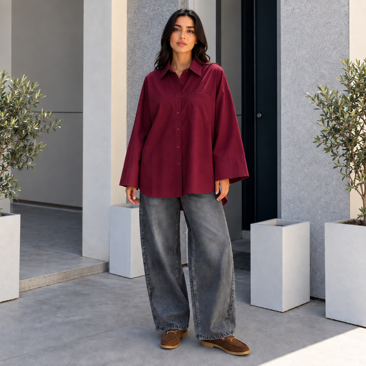 Chemise oversize ultra tendance