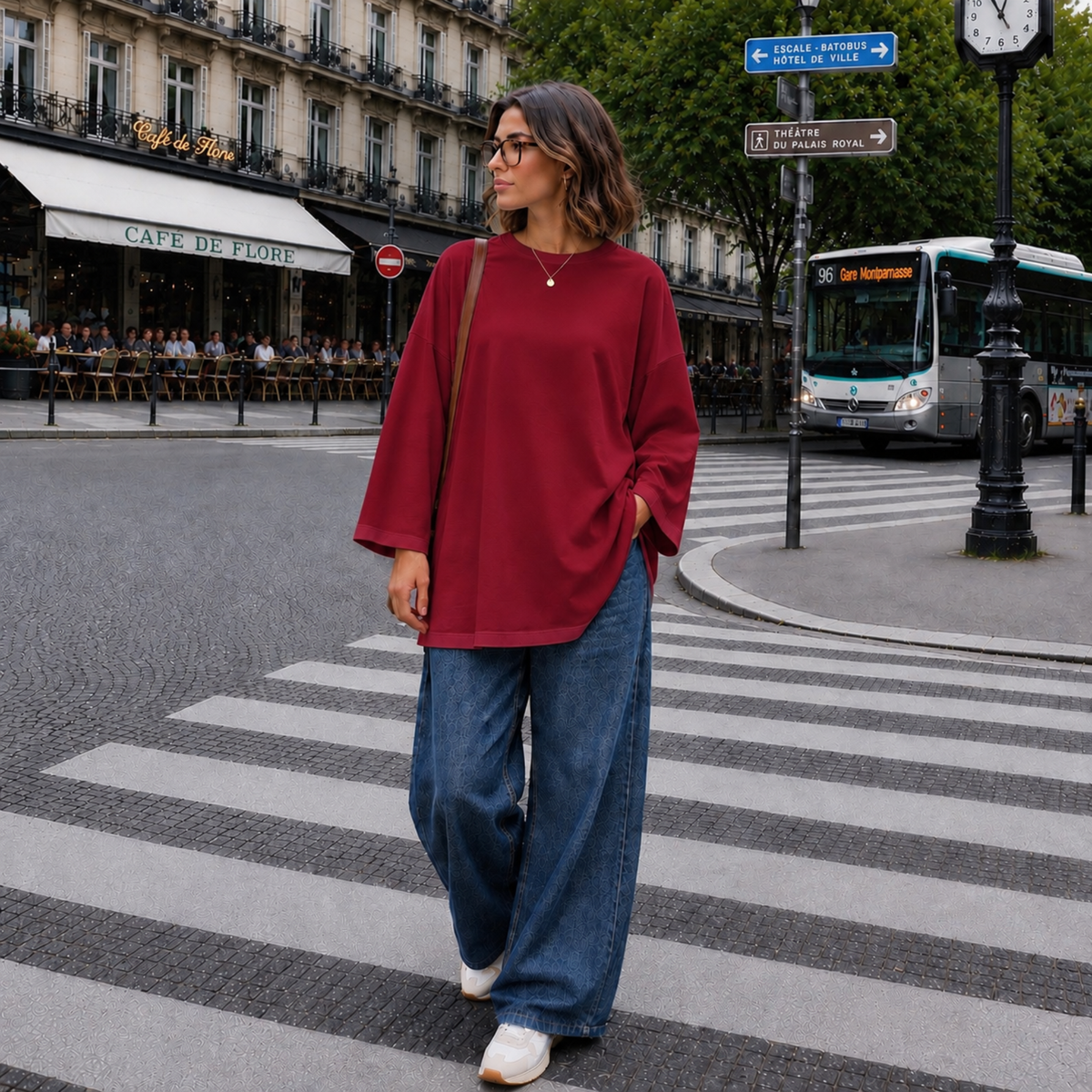 T-shirt long oversize