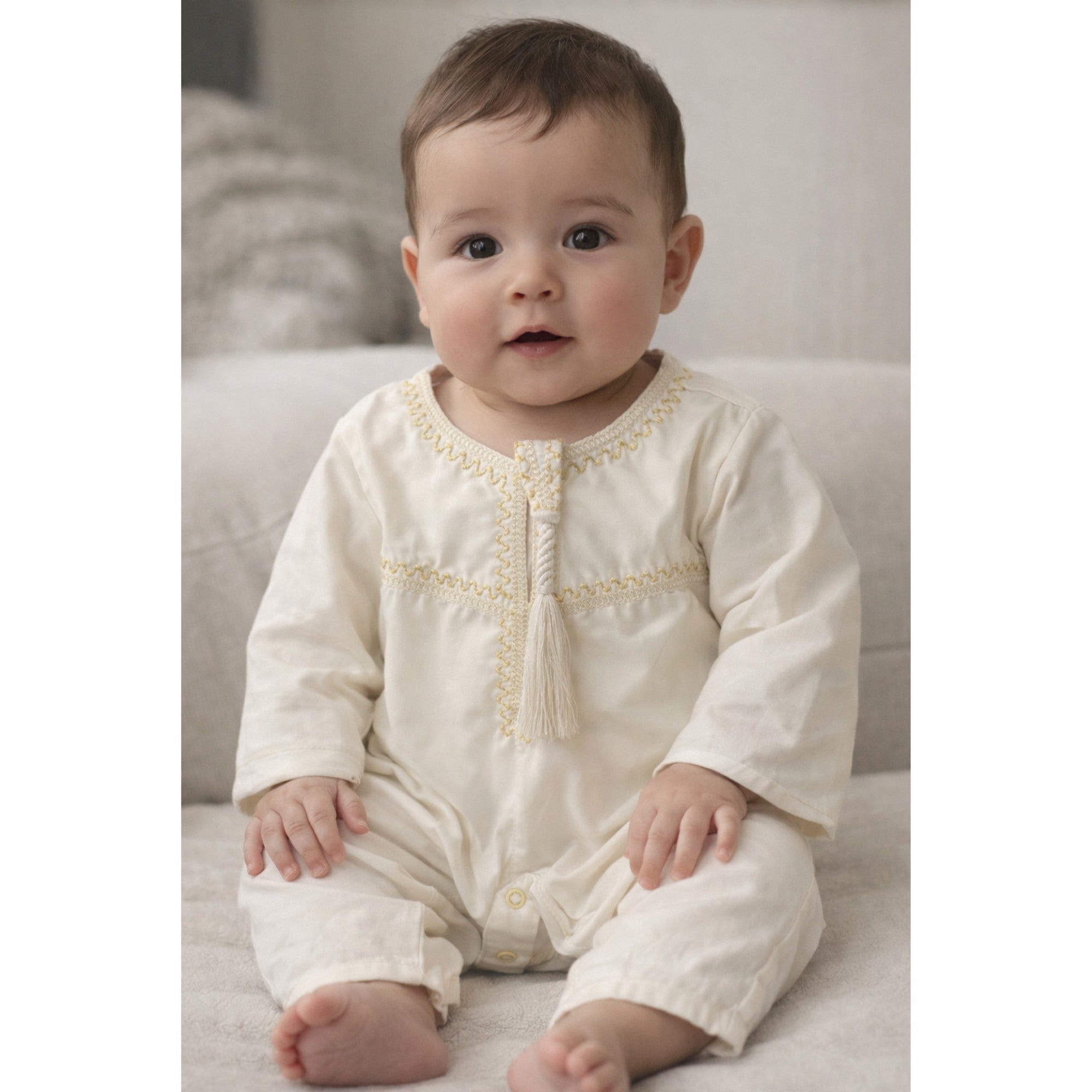 Qamis combinaison bébé du 3 au 18 mois