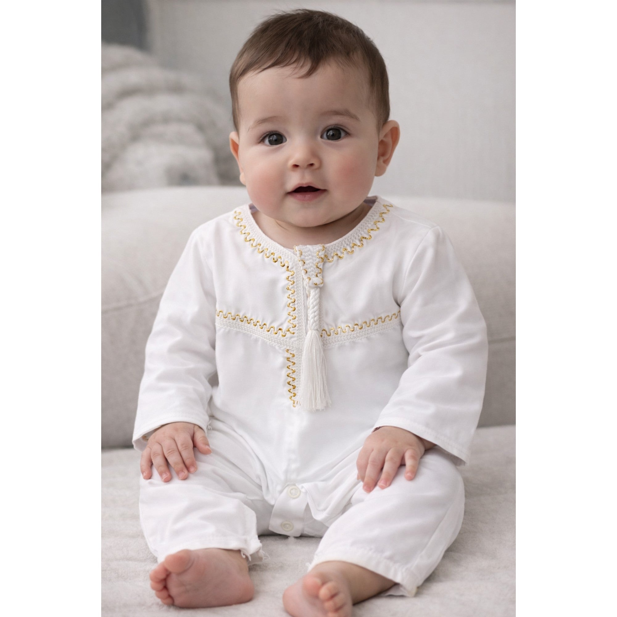 Qamis combinaison bébé du 3 au 18 mois
