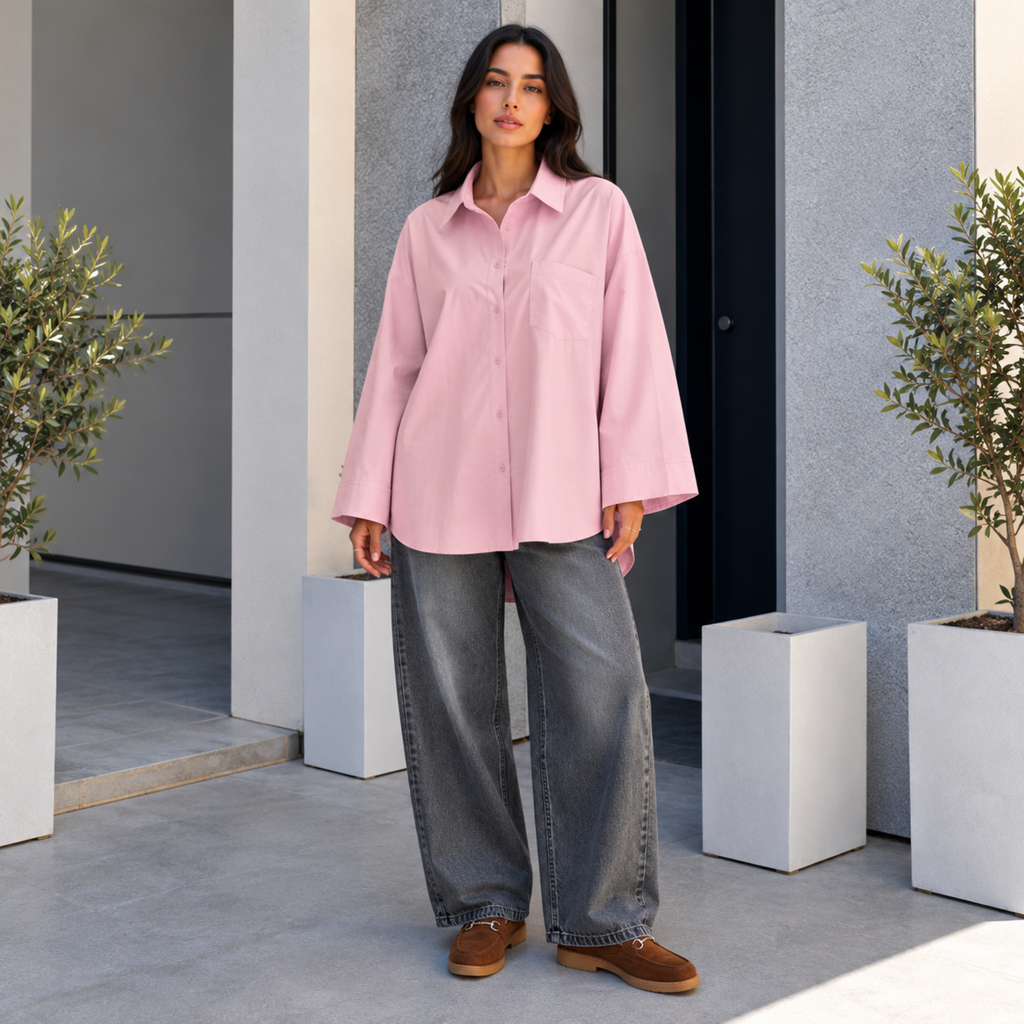 Chemise oversize ultra tendance