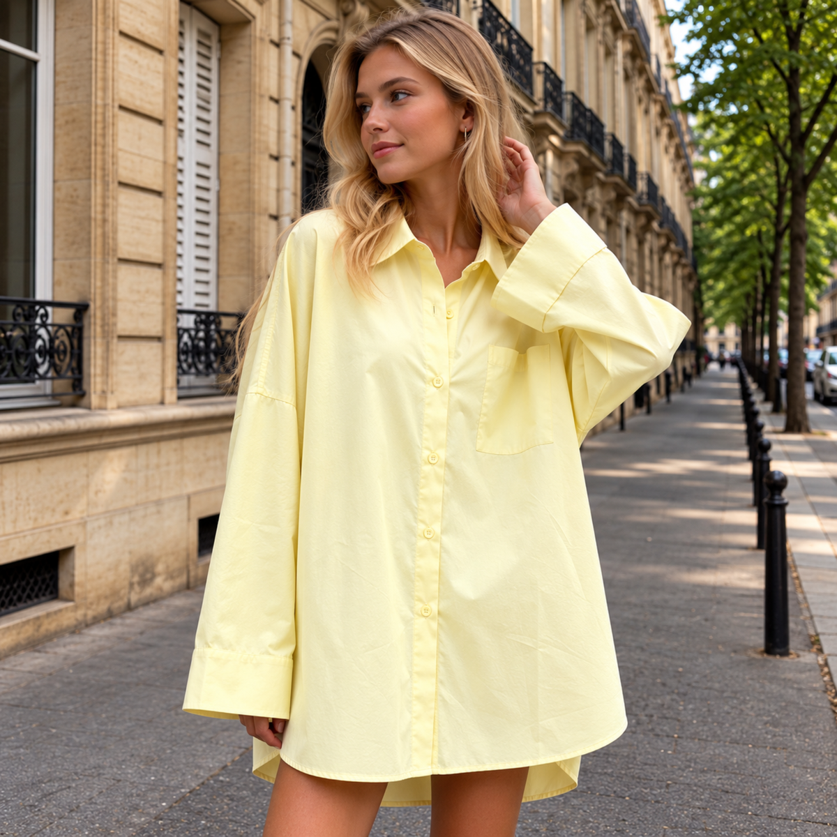 Chemise oversize ultra tendance
