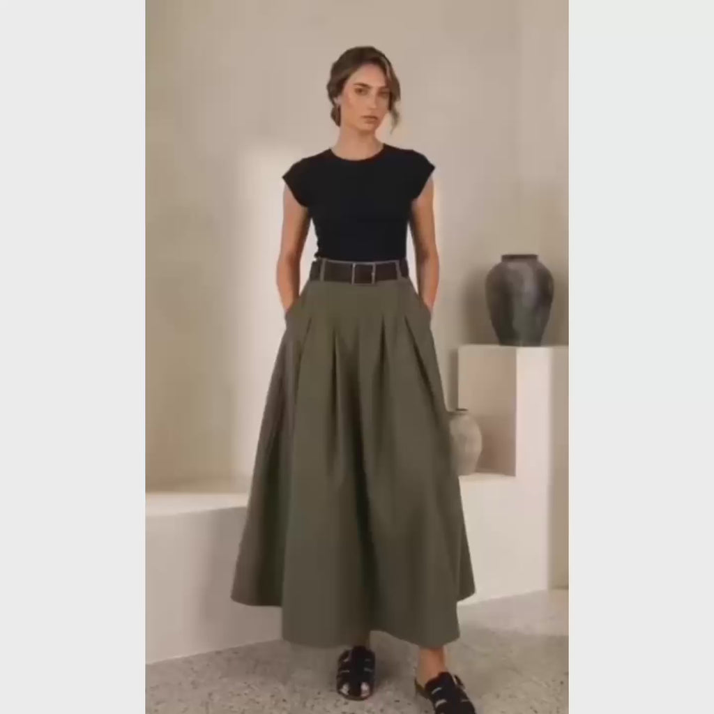 Jupe Longue avec Ceinture